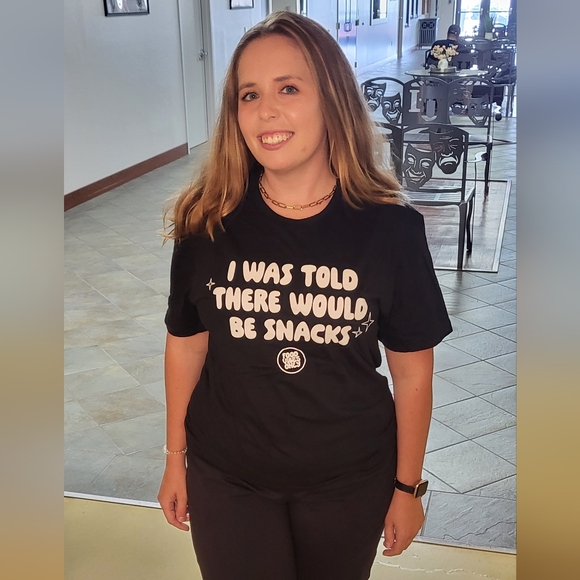 Tops - Black Graphic T-Shirt with Fun Text